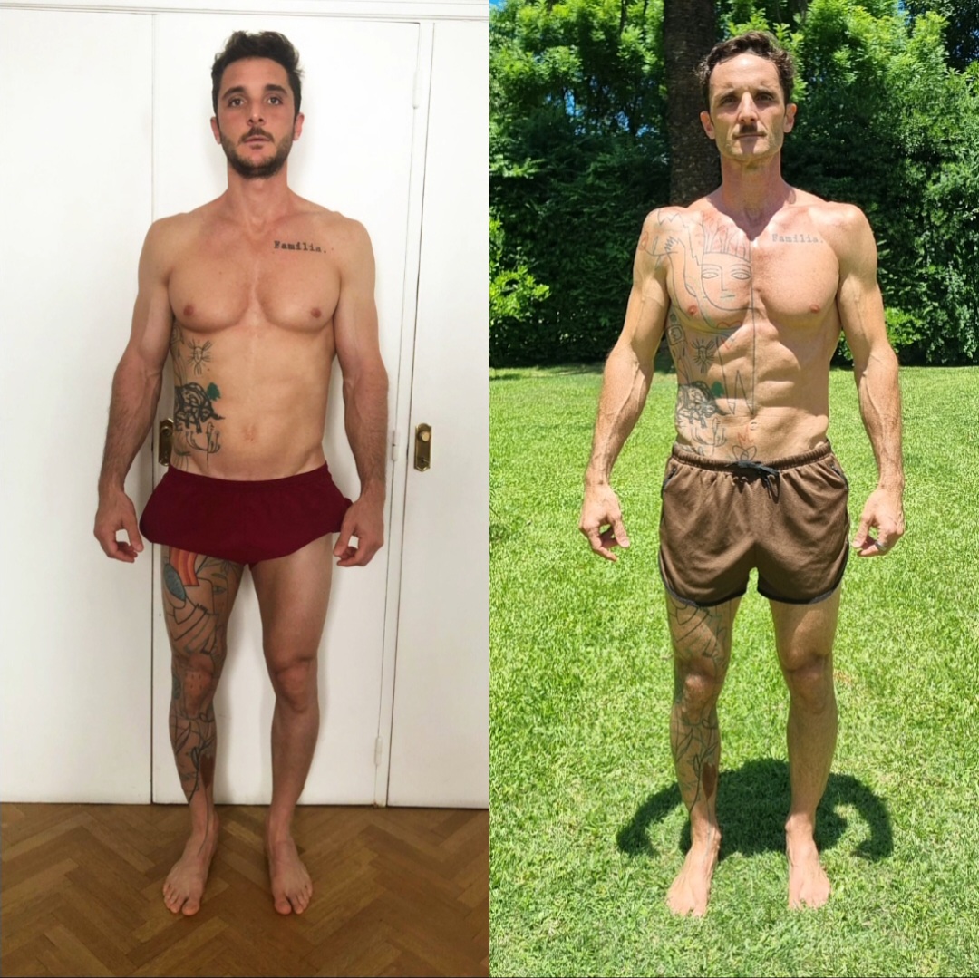 Francisco front-view before and after comparison