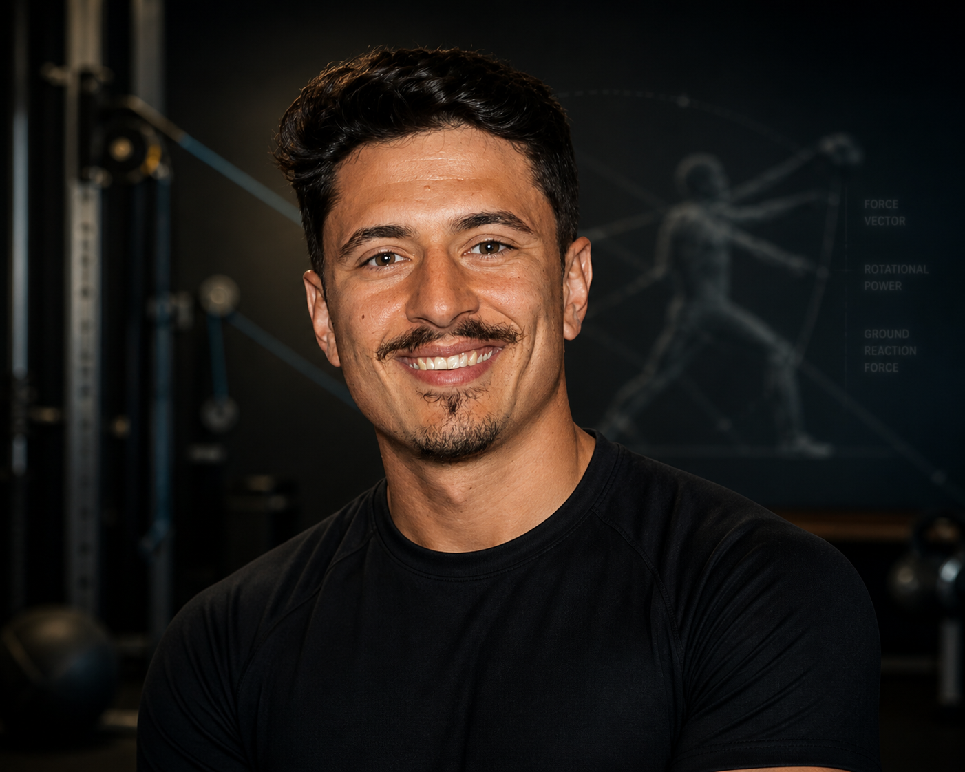 Sebastian Coello in his training studio